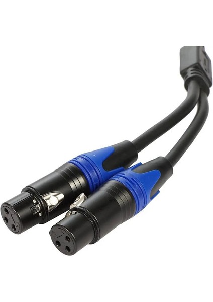 1 Erkek Ila 2 Dişi Xlr Y Ayırıcı Mikroff Kablosu 3pin Xlr Erkek Ila Çift Xlr Dişi Y-Stritör Dengeli Mikrofon Kabloları (1pc) (Yurt Dışından) indirimleri