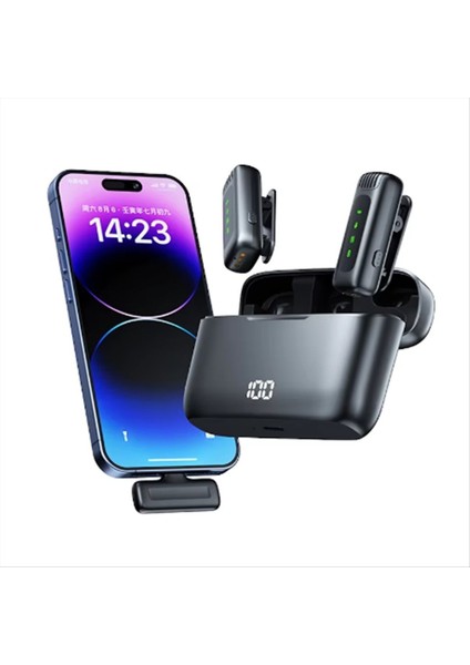 Apple Arayüzü Için Şarj Kutusu ile Kablosuz Yaka Mikrofon Taşınabilir Gürültü Azaltma Ses Kaydı (Yurt Dışından) indirimleri