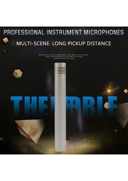 1 Çift C02 Kalem Şeklinde Kondenser Mikrofon Şok Geçirmez Klipsi Mikrofon Piyano Mikro Pen Tipi Enstrüman Mikrofon B (Yurt Dışından)