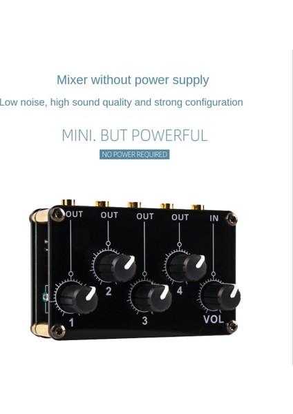 TM400 Mini 4 Kanal Stereo Hat Mikseri 1 Inç 4out Stüdyo Kaydı Düşük Gürültü Küçük ve Sofistike Ses Pasif Mikser (Yurt Dışından) indirimleri