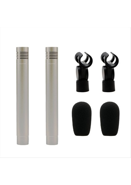 1 Çift C02 Pen Şeklinde Kondenser Mikrofon Şok Geçirmez Klipsi Mikrofon Piyano Mikro Pen Tipi Enstrüman Mikrofon A (Yurt Dışından) fırsatları