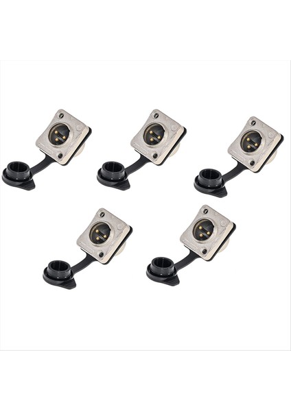 3 Kutuplu 3 Kutuplu Su Geçirmez Erkek ve Dişi Mikrofon Ses Fişi Xlr Dengeli Dişli Xlr Kafa Tutucusu B (Yurt Dışından)