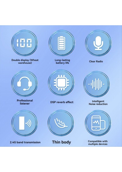 LCD Ekran Şarj Kutusu Taşınabilir Gürültü Azaltma Mikrofonu ile Kablosuz Lavalier Mikrofon Canlı Akış Için Mikrofon A (Yurt Dışından) indirimleri