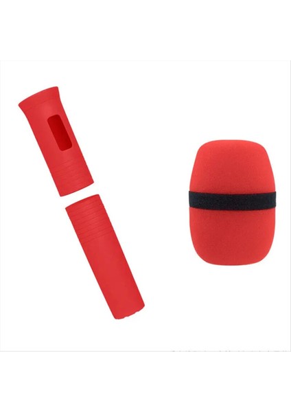 Elastik Kablosuz Mikrofon Koruyucu Kılıf Renk Tutağı Kapak Ktv Aşaması Aksesuarları Için Sonbahar Önleyici Koruyucu A (Yurt Dışından)