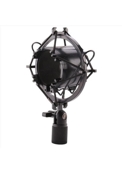 Evrensel 3kg Katlanılabilir Yük Mikrofon Mikrofon Şok Montaj Klip Tutucu Stand Radyo Sesi Ses Kayıt Braketi Siyah Professional (Yurt Dışından)