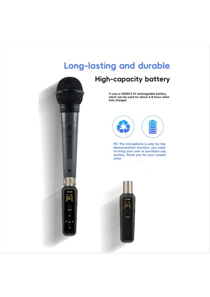 Uhf Kablosuz Mikrofon Dönüştürücü Mikrofon Gitar Verici Alıcı Adaptörü 540-590MHZ Için (Yurt Dışından) indirimleri