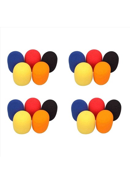 20 Pcs Doğru Renk Yıkın Mikrofon Toz Kapalı Kontrolle Mikrofon Kapak Ktv Için Mikrofon Patlama Kapağı (Yurt Dışından)