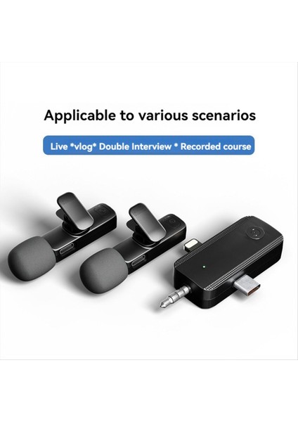 3&#39 Ü 1 Arada Cep Telefonu Canlı Yayın Mikrofonu Kablosuz Klip Mikrofon Kayıt ve Kısa Video Için Uygun (Yurt Dışından) fiyatları