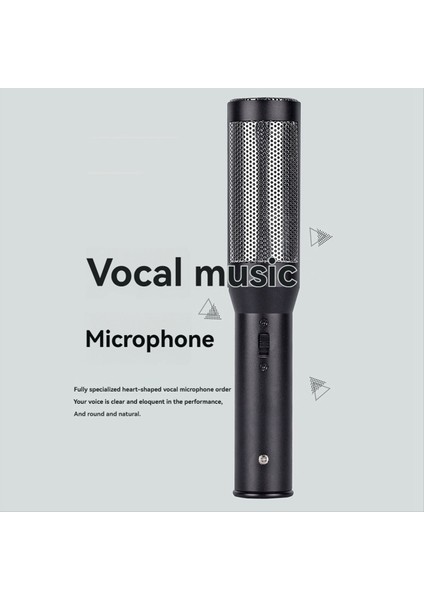 Konferans Mülakat Mikrofon Kondenser Mikrofon Röportaj Kaydı Vlog Live Mic Super-Cardioid (Yurt Dışından)