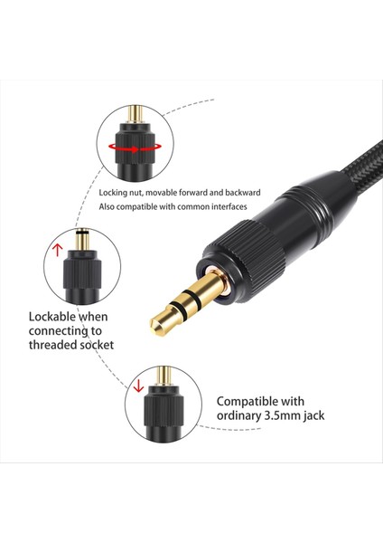 Xlr Ila 3 5 mm Ses Kablosu Mikrofon Dengeli Analog Ses Kablosu Bilgisayar Telefonu Hoparlör Amplifikatörü Için Kilitli 200CM (Yurt Dışından)