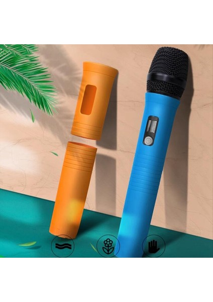 Elastik Kablosuz Mikrofon Koruyucu Kılıf Renk Tutağı Ktv Aşaması Aksesuarları Için Sonbahar Önleyici Koruyucu C (Yurt Dışından) modelleri