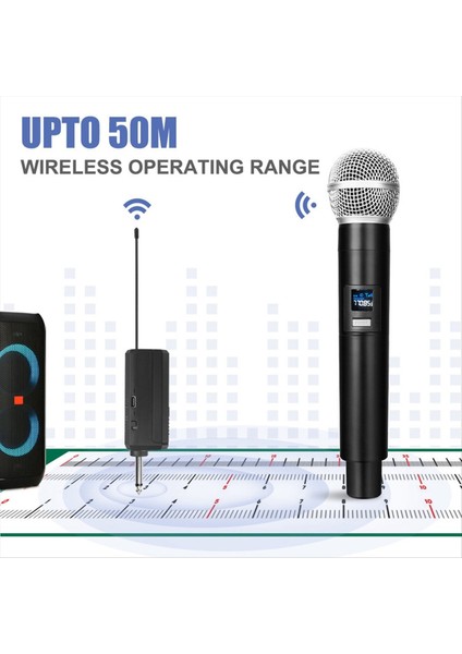 WN58 Professional 2 4g Kablosuz Mikrofon 2 Kanalları Uhf Karaoke Kilisesi Şovu Için Sabit Frekanslı Mikrofon (Yurt Dışından)