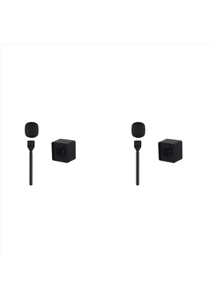 2 Set Röportaj Mikrofon Tutucu Evlat Edinen Mikrofon Mikrofon Eldelenmiş Adaptörü Kablosuz Go/goıı/djı Mıc/relacart/kablosuz Mikrofon (Yurt Dışından)