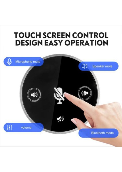 USB Mikrofon Konferansı Hoparlör Pc Için 360 Derece Çok Yönlü Kondenser Mikrofon Bilgisayar Video Hoparlör (Yurt Dışından) fiyatları