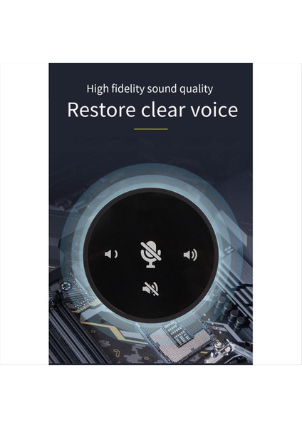 USB Mikrofon Konferansı Hoparlör Pc Için 360 Derece Çok Yönlü Kondenser Mikrofon Bilgisayar Video Hoparlör (Yurt Dışından) indirimleri