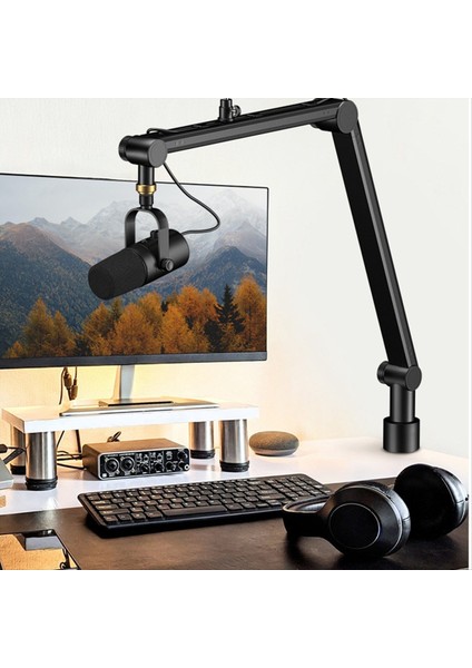 360 Derece Ayarlanabilir Mikrofon Standı Telefon Tutucusu Canlı Akış Ağır Hizmet Bom Kolu Mikrofon Tutucu (Yurt Dışından) fırsatları