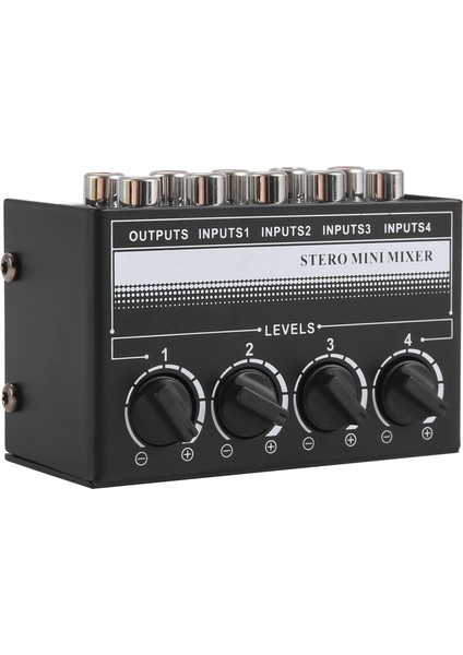 4 Kanal Stereo Ses Mikseri Desteği Rca Giriş ve Çıkış Mini Pasif Stereo Karıştırıcı Ayrı Ses Kontrolleri (Yurt Dışından) modelleri