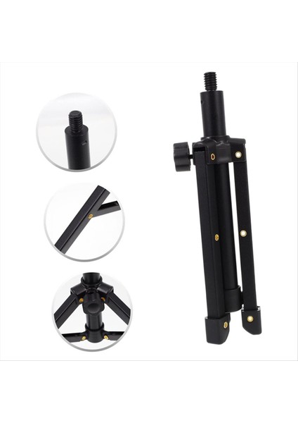 Taşınabilir Mikrofon Stand Masaüstü 1/4 Tripod Tablo Stand Ayarlanabilir Mikrofon Stand Mic Clip Tutucu Braketi (Yurt Dışından) modelleri