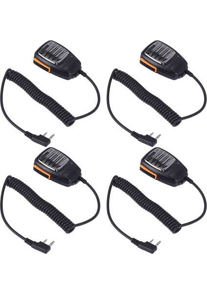4x Hoparlör Mikrofon Mikrofon Baofeng Uv-5r UV5R Uv-5re Uv-B6 Bf-Bf-Uvb2 Baofeng Iki Yürüyor (Yurt Dışından)