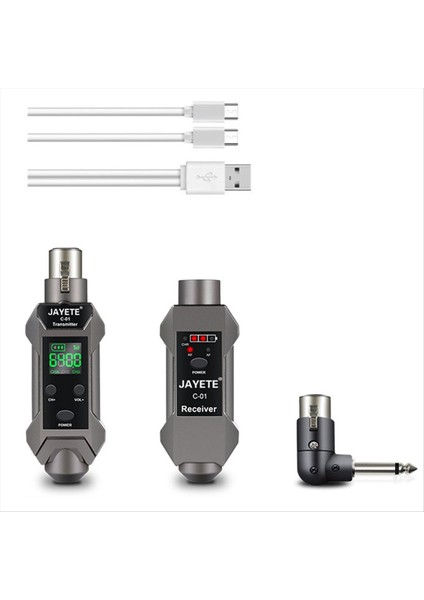Jayete Kablosuz Mikrofon Verici Alıcı Sistemi Şarj Edilebilir Kablosuz Gitar Ses Şanzıman Sistemi Hd Ekran (Yurt Dışından) fiyatları
