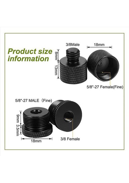 8 Adet Mikrofon Diş Adaptörü 5/8 Dişi Ila 3/8 Erkek ve 3/8 Dişi Ila 5/8 Erkek Vidalı Adaptör Diş (Yurt Dışından) indirimleri
