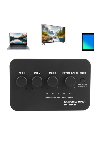 Dijital Ses Ses Makinesi Aux In/out Bt Bağlantısı Çift Mikrofon Girişleri Karaoke Akıllı Tv Pc Hoparlör Için Karaoke Ses Mikseri (Yurt Dışından) indirimleri