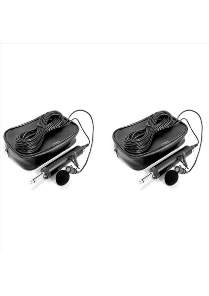 Erhu Saksafon Keman Müzik Enstrümanı Için 2x 6 5mm Mikrofon Mikrofonu Eko Dostu Lavalier Yaka Mikro (Yurt Dışından)