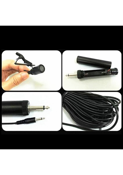 Erhu Saksafon Keman Müzik Enstrümanı Için 2x 6 5mm Mikrofon Mikrofonu Eko Dostu Lavalier Yaka Mikro (Yurt Dışından) indirimleri