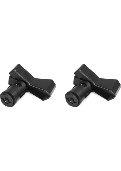 Mikrofon Klips - Clothespin Style Universal Microfon Stand Müzik Enstrüman Aksesuarları - 2 Pack (Yurt Dışından)