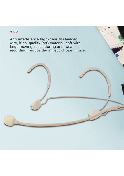 2x Çift Kulak Asma Çok Yönlü Kulaklık Kondansatörü Headrown Kulaklık Mikrofonu 3 5mm Jak Trs Kilitleme Mikrofonu (Yurt Dışından) indirimleri