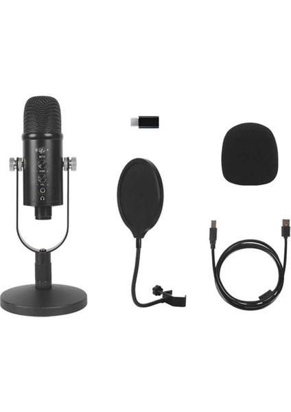 USB Mikrofon Profesyonel Fiş Oyun Stüdyosu Mikrofonu Oyun Için Stand Çevrimiçi Sohbet Videoları Ses Sözü C (Yurt Dışından)