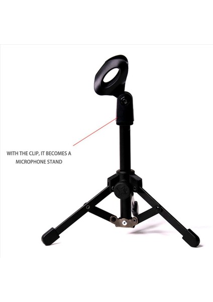 Podcast&#39 Ler Çevrimiçi Sohbet Konferanslar Dersler Toplantılar ve Daha Fazlası Için 4x Katlanabilir Tripod Masaüstü Mikrofon Standı Sahibi (Yurt Dışından) modelleri