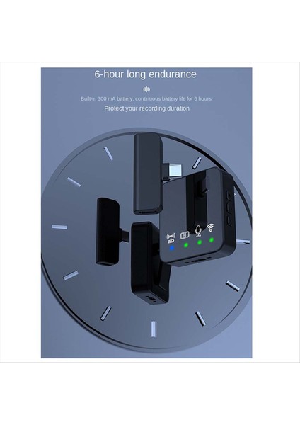 Kablosuz Lavalier Radyo Mikrofon Gürültü Iptali Sesli Video Kayıt Mikrofonu Akıllı Telefon Live Için (Yurt Dışından)