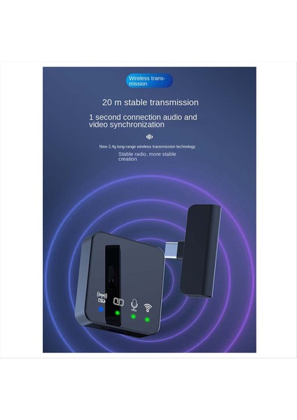 Kablosuz Lavalier Radyo Mikrofon Gürültü Iptali Sesli Video Kayıt Mikrofonu Akıllı Telefon Live Için (Yurt Dışından) fiyatları