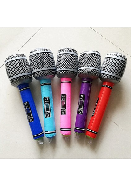 Şişme Mini Mikrofon Ler Renklerle Eğlence Etkileşimli Sahne 80 Mikrofon (Yurt Dışından) modelleri