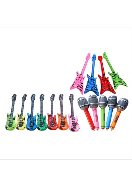 Şişme Mini Mikrofon Ler Renklerle Eğlence Etkileşimli Sahne 80 Mikrofon (Yurt Dışından) indirimleri