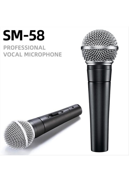 Metal SM58 Kardıoıd Dinamik Mikrofon Singing Singing Profesyonel Kablolu Mikrofon Şarkı Kayıt Vokal (Yurt Dışından) modelleri