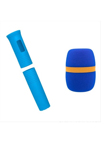 Elastik Kablosuz Mikrofon Koruyucu Kılıf Renk Tutağı Kapak Ktv Aşaması Aksesuarları Için Sonbahar Önleyici Koruyucu B (Yurt Dışından)