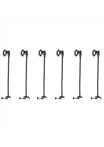 Radyo Yayın Stüdyosu Canlı Yayın Ekipmanları Istasyonlar Için Masa Kelepçesi ile 6x Esnek Gooseeck Mikrofon Standı (Yurt Dışından) fiyatları