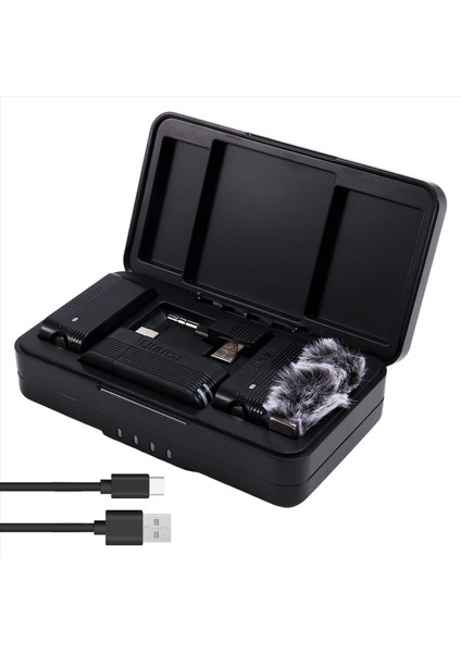 Ulanzi A100 Kablosuz Lavalier Mikrofon Sokak Röportajları Için Vlogging Müzik Kaydı Akıllı Telefon Kameraları (Yurt Dışından)