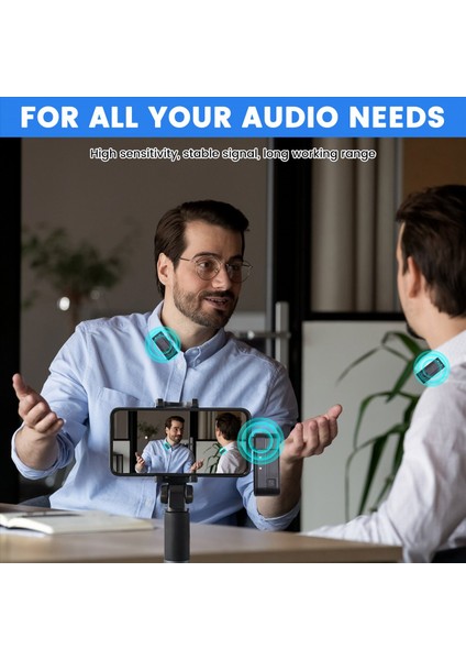 Ulanzi A100 Kablosuz Lavalier Mikrofon Sokak Röportajları Için Vlogging Müzik Kaydı Akıllı Telefon Kameraları (Yurt Dışından) fırsatları