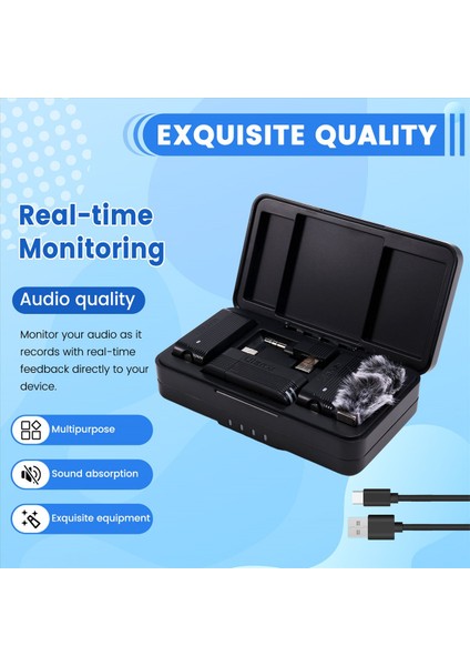 Ulanzi A100 Kablosuz Lavalier Mikrofon Sokak Röportajları Için Vlogging Müzik Kaydı Akıllı Telefon Kameraları (Yurt Dışından) indirimleri