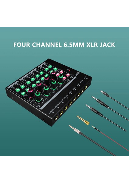 GAX-LQ04 4 Kanallı Mikser 4 Kanallı Kulaklık Amplifikatörü Ses Kartı Mikser Dj Mikser Audio Eu-Plug ile Kayıt Arayüzü (Yurt Dışından) modelleri