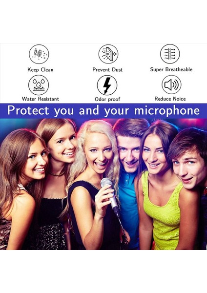 600PCS Tek Kullanımlık Mikrofon Kapak Mikrofonu Mikrofon Mikrofon Karaoke Mikrofon Için Mikrofon Ön Cam Koruyucu (Yurt Dışından) fiyatları