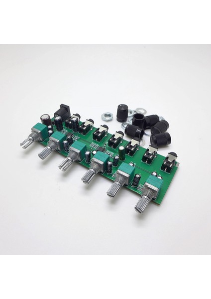 6 Yol Stereo Mikser Ses Distribütörü Karıştırma Kartı Bağımsız Hacim Kontrolü DC5-24V 1 Pc 6 Girişler 1 Çıkış (Yurt Dışından) modelleri