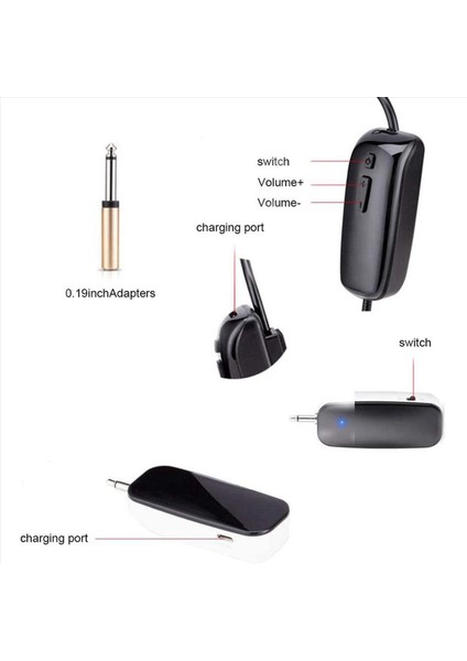 3x Yeni 2 Arada 1 El Tipi Uhf Kablosuz Mikrofon Profesyonel Head-Good Mic Mikrofon Hacim Amplifikatörü Konuşma Öğretimi (Yurt Dışından)