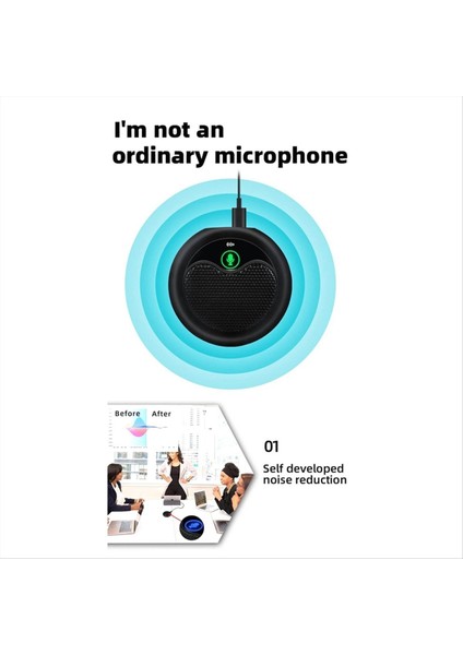 Video Konferansı USB Mikrofon Pc Dizüstü Bilgisayar Için Çok Yönlü Kondenser Mikrofon Çevrimiçi Toplantı Skype Kayıt Chating Yakınlaştırma (Yurt Dışından) indirimleri