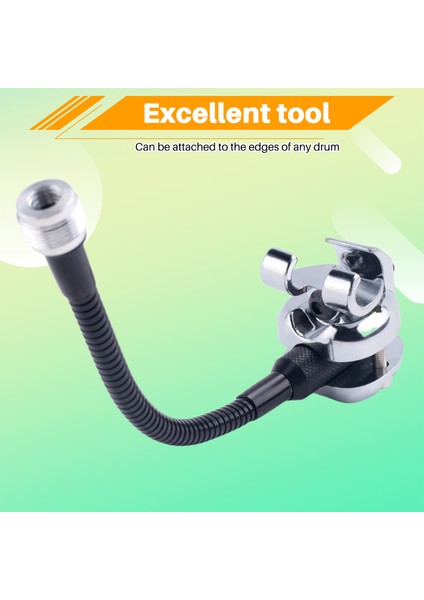 Drum Mikrofon Stand Presleme Halkası Mikrofon Tutucusu Gooseeck Davul Aksesuarları (Yurt Dışından) indirimleri