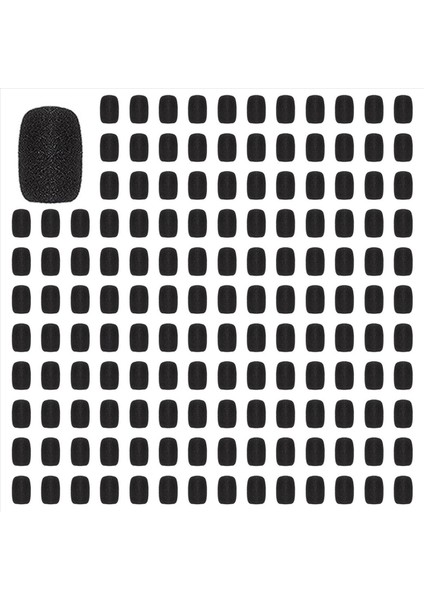 500 Adet Mini Köpük Mikrofon Ön Cam Mikrofon Kapak Köpük Koruması Küçük Yaka ve Kulaklık Mikrofonları Için (Yurt Dışından)