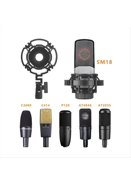 Örümcek Mikrofon Şok Montaj Kondenser Mikrofonları Evrensel Shockmount Stand Mikrofon Montajı (Yurt Dışından) modelleri